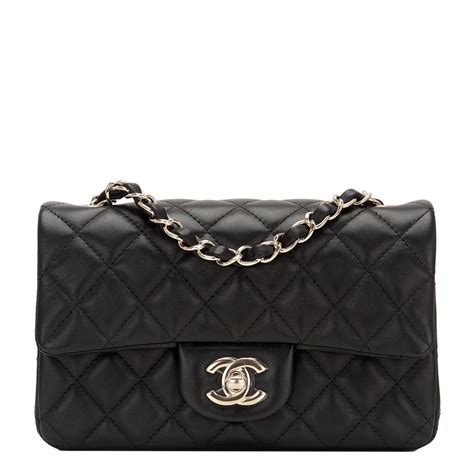 chanel mini flap square or rectangle|Chanel mini flap bag lambskin.